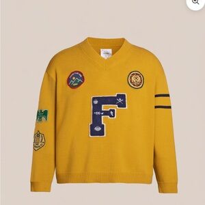 NWOT Found ARROW-WOOD VARSITY KNIT SWEATER size sx
